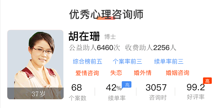 心理咨询师和心理医生微信